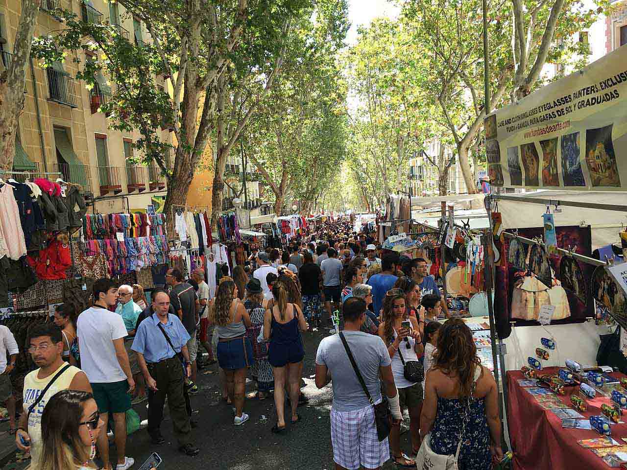 El Rastro Market in Madrid