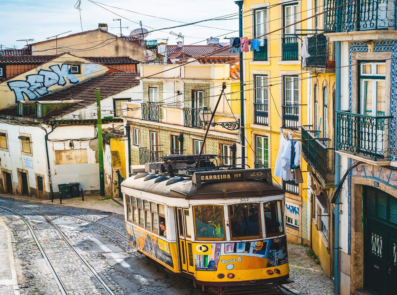 Tram 28 Lisbon Portugal