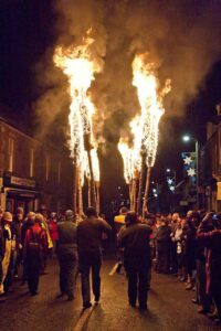 Hogmanay in Scotland and Flambeaux Procession in Comrie