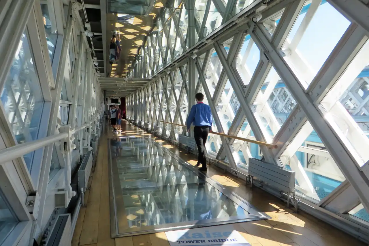Walkway glass Tower Bridge London
