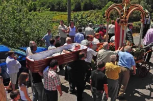 Santa Marta de Ribarteme Procession en Spain